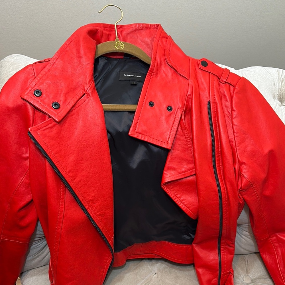 Red Biker Jacket